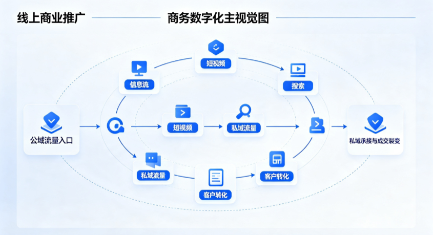 越秀区线上商业推广怎么做？全域流量闭环搭建与低成本转化实战指南